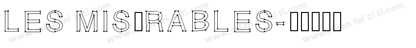 Les misérables字体转换